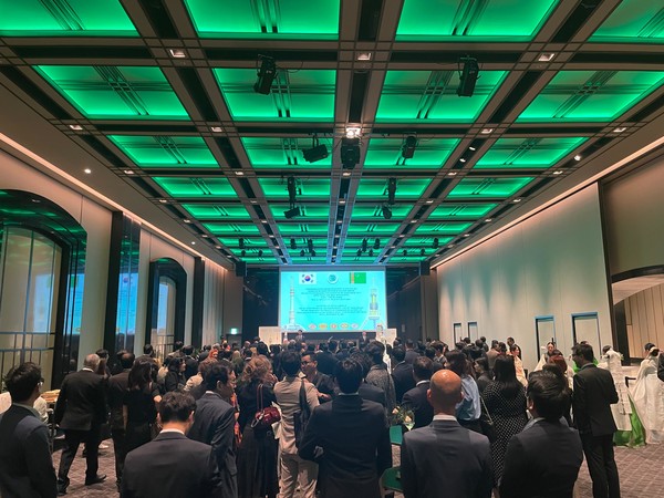 Distinguished participants of the diplomatic reception, organized by the Embassy of Turkmenistan (Credit=Embassy of Turkmenistan)