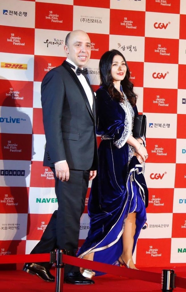 H.E. Dr. Chafik Rachadi and hisspouse Mrs. Leila Chelly attending the Jeonju International Film Festival
