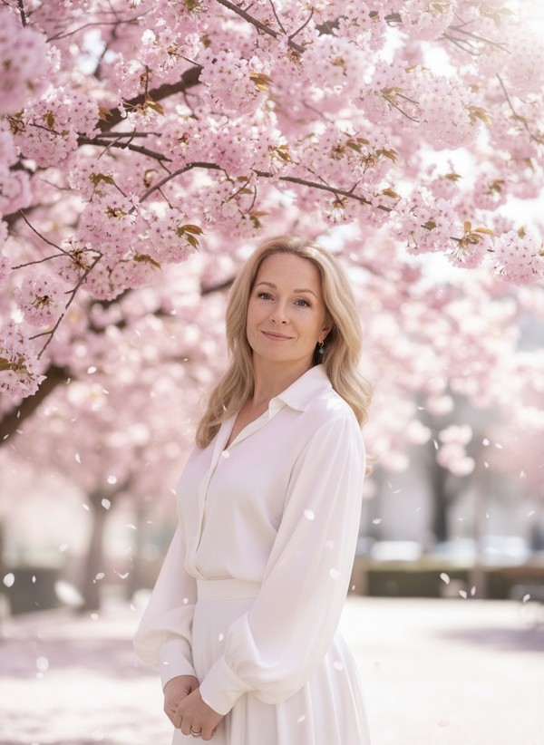 The spouse of the Russian Ambassador in Korea – cherry blossom season is her favourite time of the year