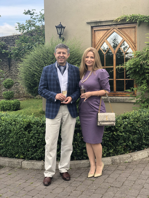 At a friend's wedding in Ireland in 2019