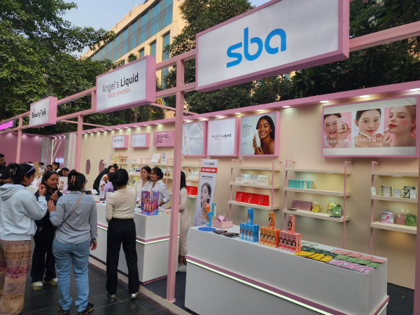 Korea Street Fair 뷰티존 내 SBA 서울기업 제품 전시 부스 (사진제공=SBA)