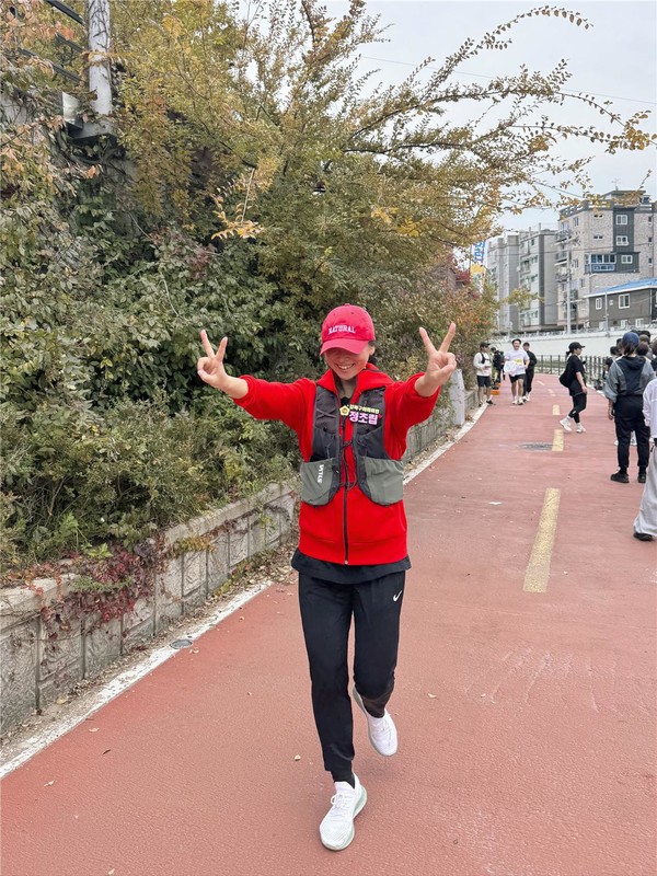 강북구 ‘우이런’에 참여한 강북구의회 정초립 의원 (사진제공=강북구청)